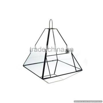 antique glass hanging lantern