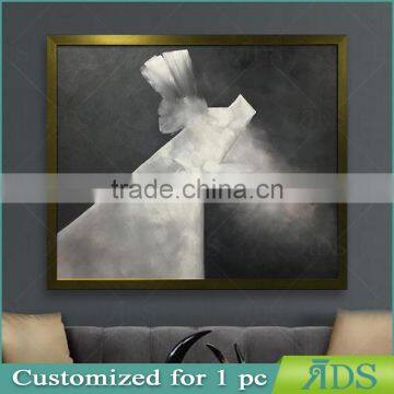 Customized new design framed wall painting with gold leaf