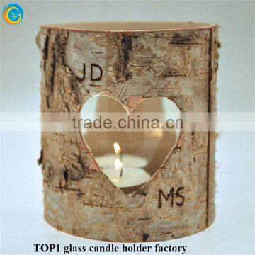 7 day glass candles Tree Branch Candleholders