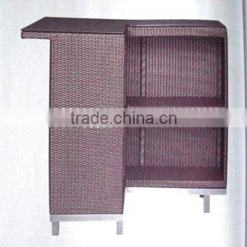 Vintage Rattan Bar Counter Match With High Chair Bar Stool photo-3