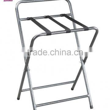 Stainless steel folding luggage rack for hotel room