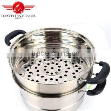 Hot Selling Stainless Steel Steamer Cooking Pot With Hollow Handles and Metal Lid photo-2