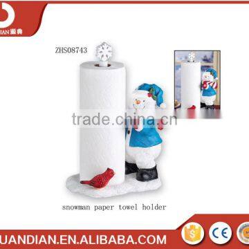 Christmas polyresin snowman design Tissue holder