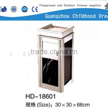 (HD-18601)Stainless steel square waste bin