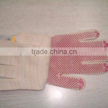 PVC dotted glove for construction worker