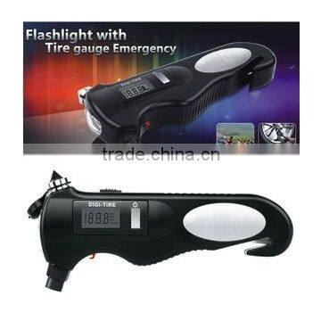 Multifunction Emergency Tool Digital Tire Pressure Gauge With Safety Hammer photo-2