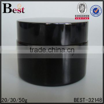 hot products 20g 30g 50g black glass jar personal care cream glass cosmetic jar china suppliers