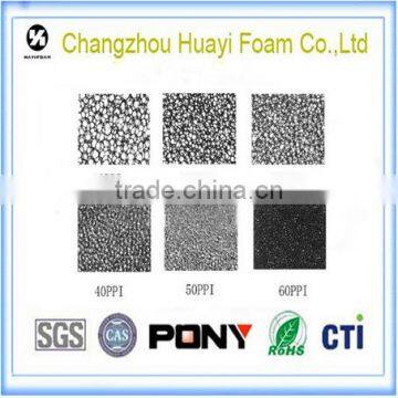 custom shape 10-60ppi sponge filter material