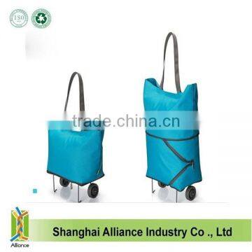 Foldable Collapsible Rolling Wheeled Shopping Market Trolley Cart