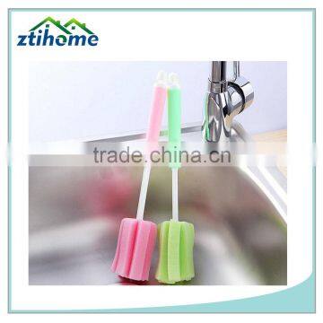 Long Handle Cleaning Sponge Brush for Kitchen Use photo-2