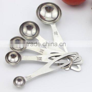 5 Pcs/Set Stainless Steel Measuring Spoons Baking Tools Tea Coffee Measure Tablespoon Set photo-5