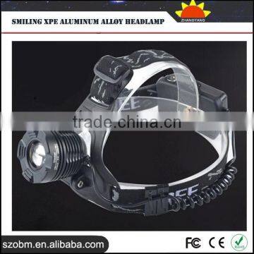 Rechargabel High Power Smiling XPE Aluminum Alloy Headlamp photo-3