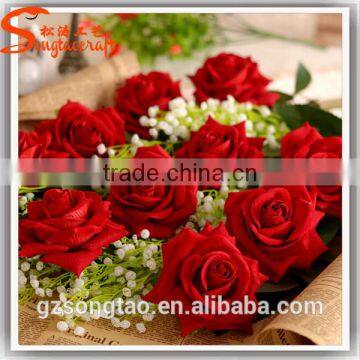 Hot Sale in China Artificial Flower Decor Wedding Artificial Chinese Rose Flower Fake Decoration Flower Decoration photo-5