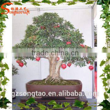 Artificial plants and trees/china supplier artificial Red Pomegranate bonsai tree