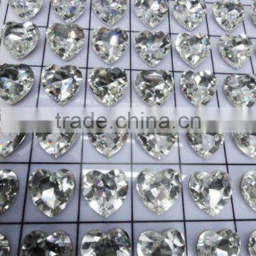 heart crystal beads