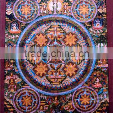 Beautiful Mandala Thangka Handpainted in Nepal