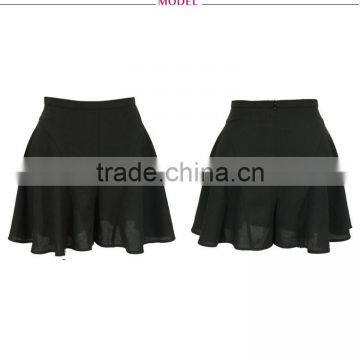 Wholesale 2016 European Wild Slim Pleated Shorts Skirt For Ladies