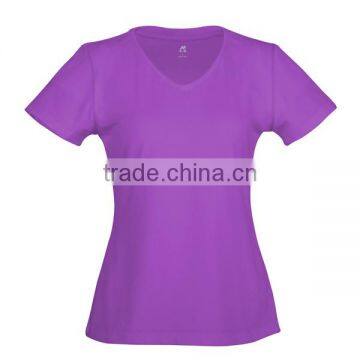 purple woman blank v-neck t-shirts