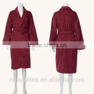 100% Cotton Terry Bathrobe Hotel Robe,100% Organic Cotton Hotel Bathrobe,nightwear Gown photo-4