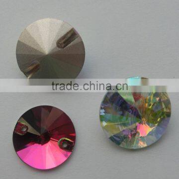 Crystal Button Loose Gems Jewelry Beads