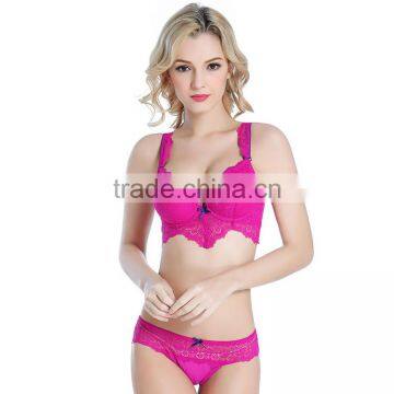 Ladies underwear short jockey and panties sexy net bra set