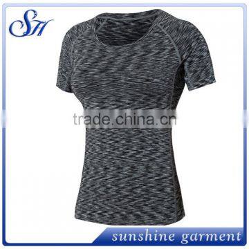 Wholesale High Quality Women Gym T-shirts Running Fitness Wear photo-4