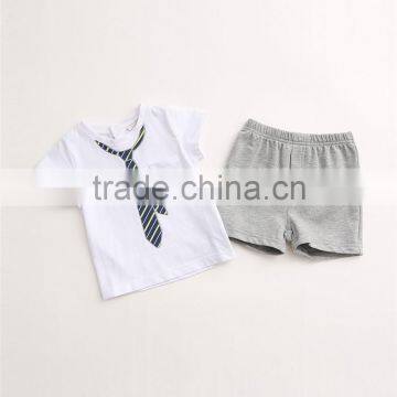 New Style Custom Print Tie Two Piece t Shirts for Baby Print Yourself Logo photo-2