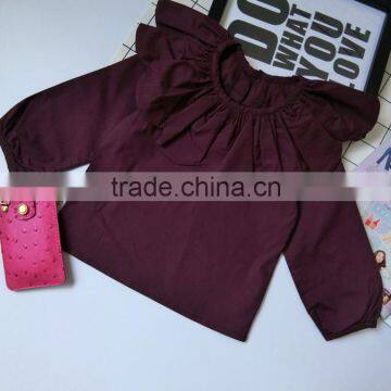 Flower Design Collar Long Sleeve Blouse Baby Girl Spring Autumn Clothes Wholesale photo-4