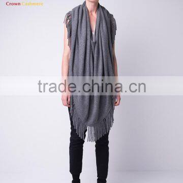 Women Fashion Knit Poncho Wool Poncho Wholesale photo-2