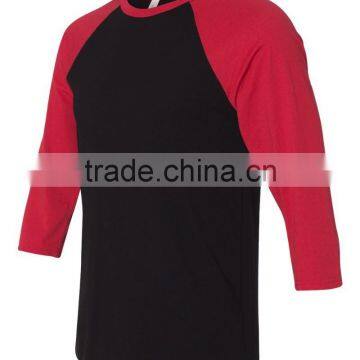 Custom 100% Cotton Baseball Tee Shirts photo-6