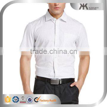 Latest Shirts Pattern For Men Business Man Office Short Sleeves Shirts