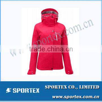 2014 Latest Embroided Logo OEM Ladies Ski Jacket