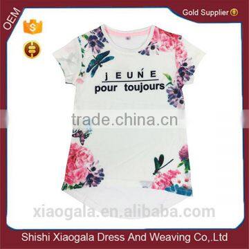 Hot selling young girls t-shirt OEM