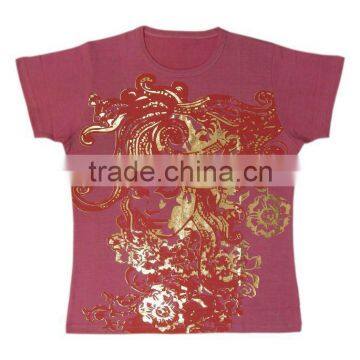 Cotton New Printed Semi T Shirt