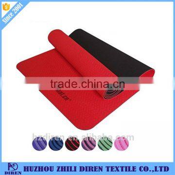 Double Layers Odourless Waterproof Tpe Yoga Mats with anti-slip