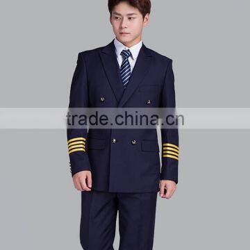 Custom 2016 High Quality New Fashion Cool Formal Aircraft Commander Pilot Uniforms Wholesale for Sale photo-4