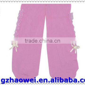 Plain Color Lace Baby Girl Dance Tights photo-2