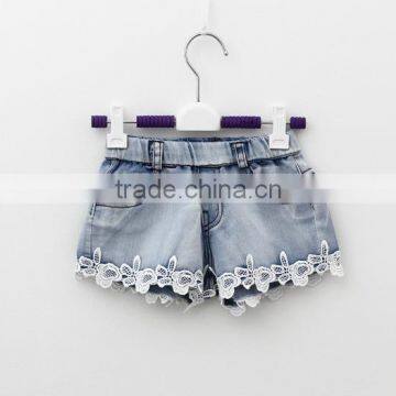 Summer Simple New Style Lace Wholesale Girls Denim Shorts photo-5