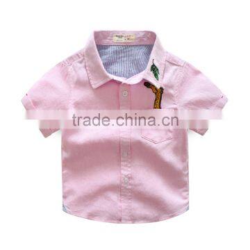 China Factory Kids Boys Casual Short Sleeve Custom Shirts photo-5