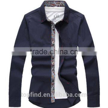 Hot Sale Fancy Printing Collar &placket Regular Fit Casual Men Shirt With Competitive Price photo-2