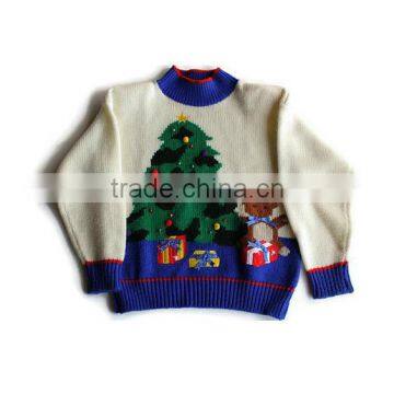 Children Christmas Bear Pattern Design Wholesale Cashmere Sweaters in China photo-3