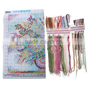 Wholesale Hand-Made Rectangle Rose Beautiful Flower Cross Stitch photo-2