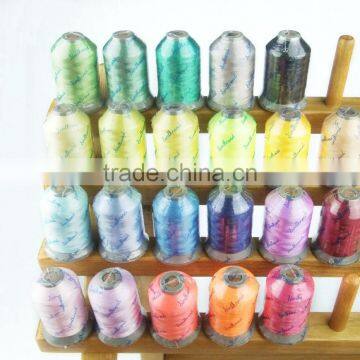 Wholesales 1000m Mini-king Spool 100% Polyester Embroidery Thread for Home Embroidery Machines photo-3