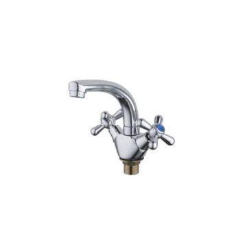 Brass Dual Handles Kitchen Sink Faucets