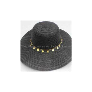 Fashion wholesale wide brim straw hats for women