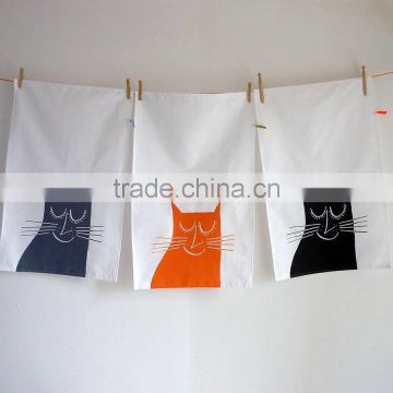 100 cotton cheap custom printed tea towel