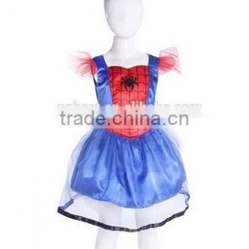 2017 Girls wholesale costumes spiderman costume super hero costume