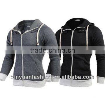 Wholesale high quality Mens New Long Sleeve Jacket Casual Pullover Coat Sweatshirt Hoodie