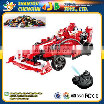 C51010W 317pcs fomular racer building block ABS electric diy car toys rc