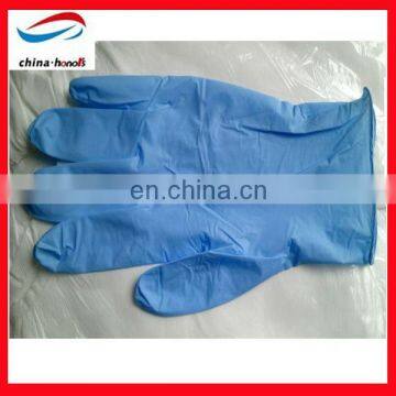 blue powder free nitrile examination gloves
